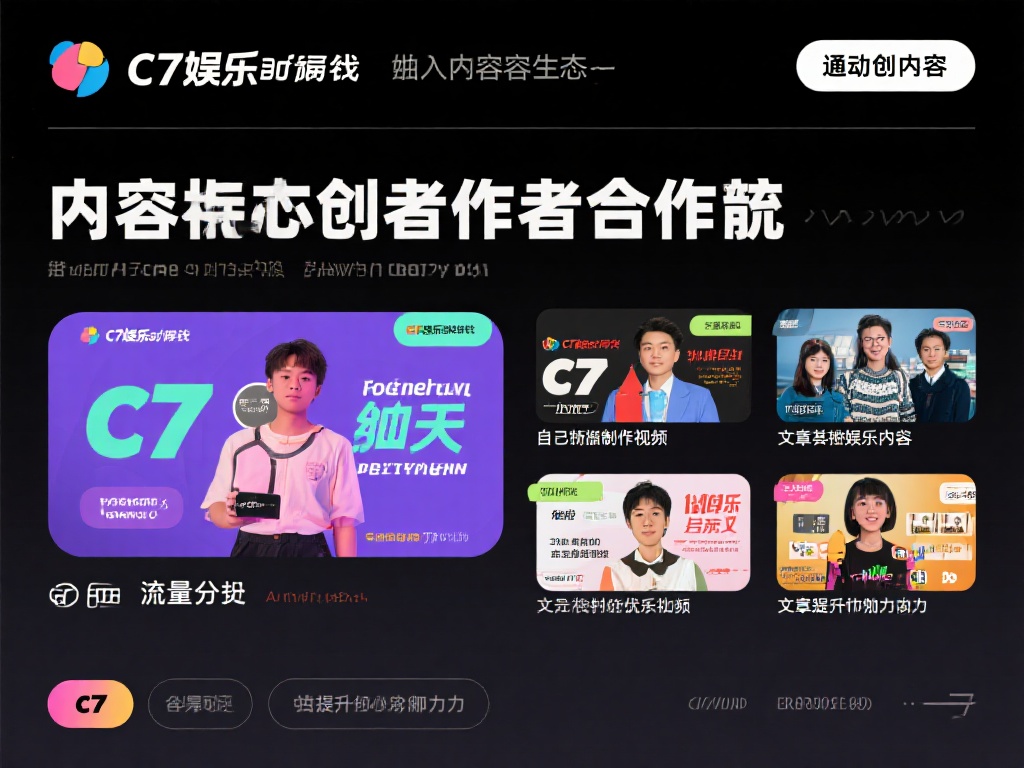 c7娱乐怎么合作?深度解析合作模式与加入方式全攻略 (c7娱乐合作详解:深度剖析合作模式与加入方式全攻略) 内容创作者合作:如果你擅长制作视频、文章或其他娱乐